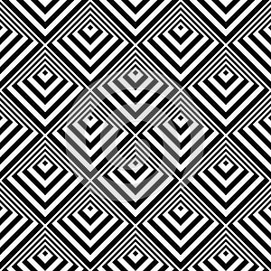 Seamless geometric pattern. 3D illusion