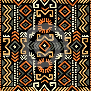 Seamless geometric pattern. Ethnic and tribal motifs. Print for your textiles. Vector illustration
