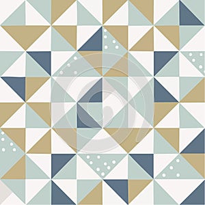 Modern Scandinavian Geometric Triangle Pattern