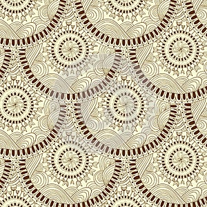 Seamless geometric pattern in fish scale design.