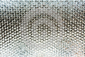 Seamless geometric pattern frosted glass. Close up surface with