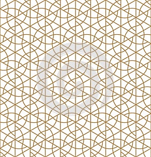 Seamless geometric pattern inspired by Japanese Kumiko ornament