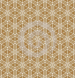 Seamless geometric pattern inspired by Japanese Kumiko ornament