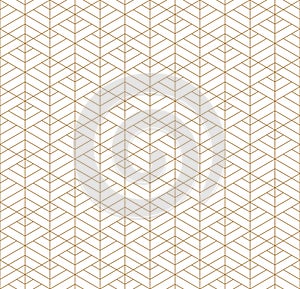 Seamless geometric pattern inspired by Japanese Kumiko ornament