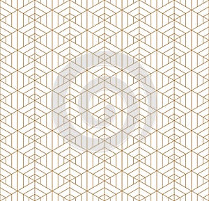 Seamless geometric pattern inspired by Japanese Kumiko ornament