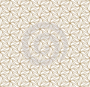 Seamless geometric pattern inspired by Japanese Kumiko ornament