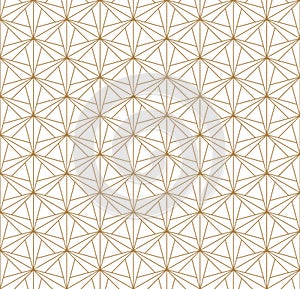 Seamless geometric pattern inspired by Japanese Kumiko ornament