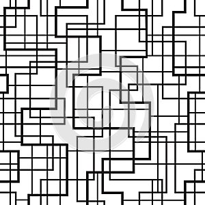 Seamless geometric pattern. Irregular abstract grid.