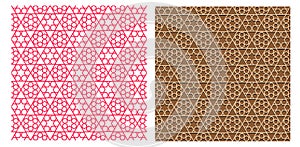 Seamless geometric pattern in Islamic style vector