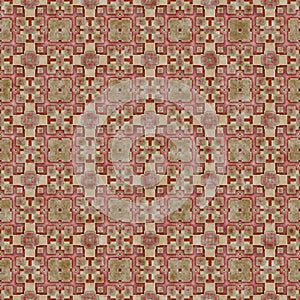 Seamless geometric pattern in oriental style with an effect of attrition