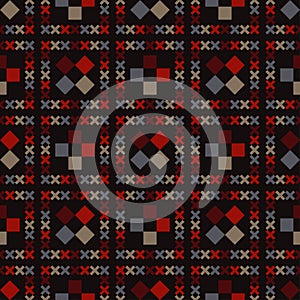 Seamless geometric pattern. Pattern of quadrilaterals.