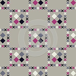 Seamless geometric pattern. Pattern of quadrilaterals.
