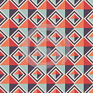 Seamless geometric pattern. Rhombus background.