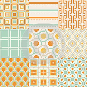 Seamless geometric pattern set