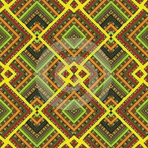 Seamless geometric pattern of small variously colored lines
