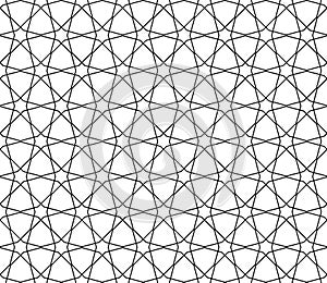 Seamless geometric pattern in thin lines