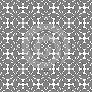 Seamless geometric pattern vector abstract background design art with ethnic ornaments and shapes grey and white