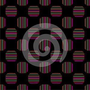 Seamless geometric pattern vector design vintage retro background abstract art with colorful horizontal and vertical lines stripes