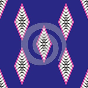 Seamless geometric pattern with vertical lozenges