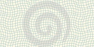 Seamless geometric pattern with woven and distorted checkers