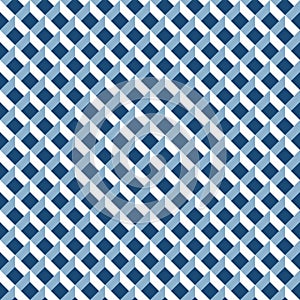 Seamless geometric pigeonhole pattern background wallpaper in tones of blue