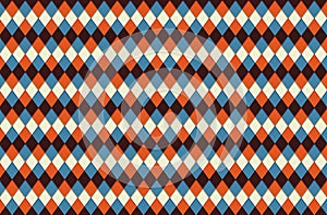 Seamless geometric rhombus colour pattern background