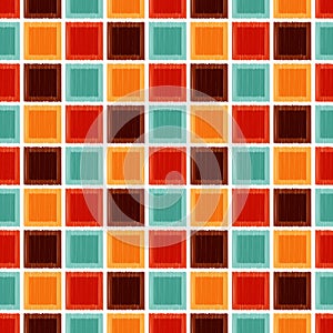 Seamless geometric square tile background