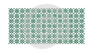 Seamless Geometric Teal & Green Star Pattern, vector design Generative AI