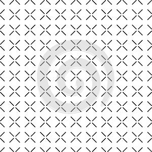 Seamless geometric techno cross pattern background