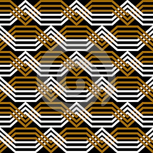 Seamless geometric texture. Interlacing pattern.