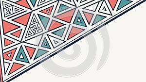 Seamless geometric triangle pattern, modern abstract art, vector design Generative AI