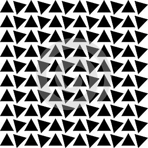 Seamless Geometric Triangular Pattern Repeated Design On White Background