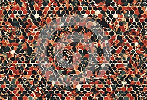 Seamless Geometric Vector Pattern stock illustrationPattern Geometric Shape In A Row Single Line