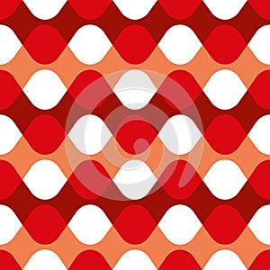 Seamless geometric wave twist pattern