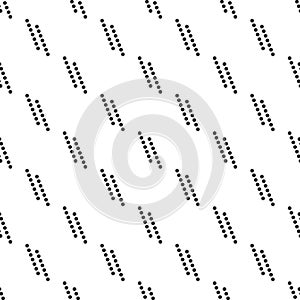 Seamless Geometrical Circles Pattern Repeated Design On White Background