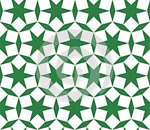 Seamless geometrical islamic ornament - girih photo