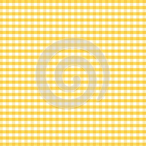 Seamless Gingham Background, Golden Yellow