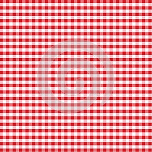 Seamless Gingham Background, Red
