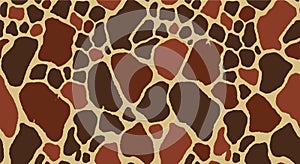 A seamless giraffe fur repeat pattern