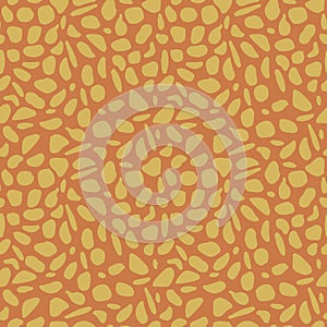 Seamless giraffe pattern on yellow background. Abstract animal template