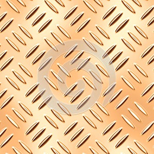 Seamless gold diamond plate