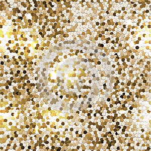 Seamless golden texture sequins