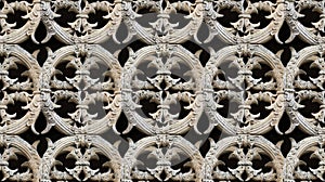 Seamless Gothic architecture pattern detail