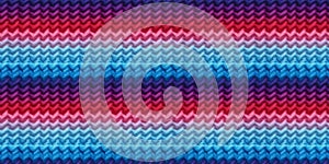 Seamless gradient knitted pattern