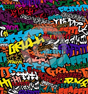 Seamless Graffiti Color Background