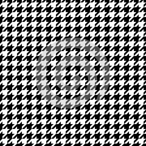 Seamless Graphic Houndstooth Pattern Black And White