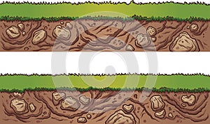 Seamless grass and dirt photo