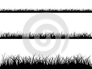 Seamless grass silhouette