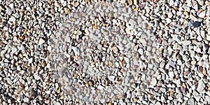 Seamless gravel laid on the ground floor background small stones texture