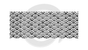 Gray Fish Scale Texture Pattern Background, vector design Generative AI